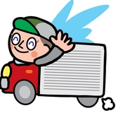 飲料をカゴ車のまま納品配送ドライバー