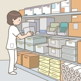 病院内にて自動精算機でのお会計補助スタッフ