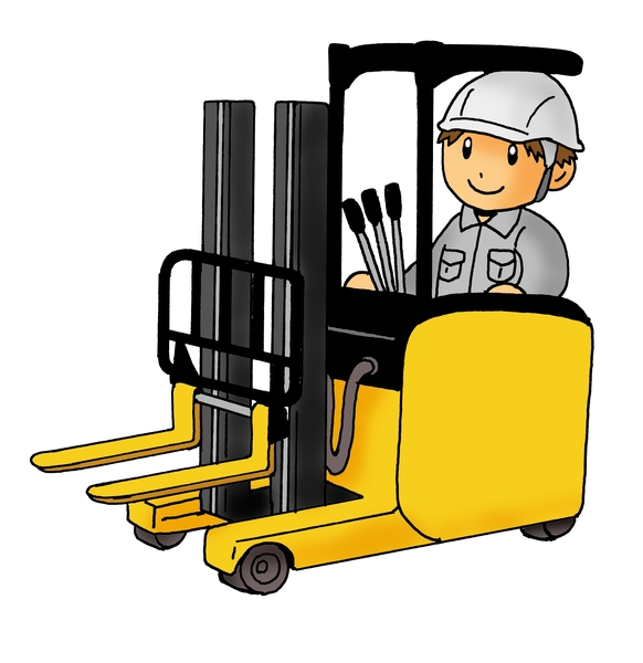 リーチフォークリフト作業員