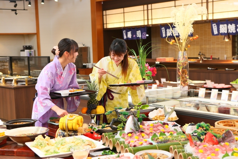 ホテルのバイキングスタッフ