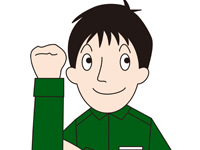 建機部品会社での塗装吹きかけ作業