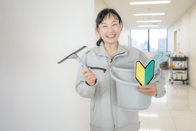 水族博物館での清掃スタッフ