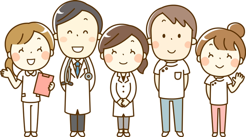 健診センターでの受付スタッフ / 問診表の確認や検査室へのご案内