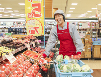 野菜や青果の午前加工・品出し