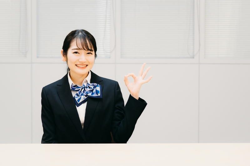 ショールームの受付スタッフ