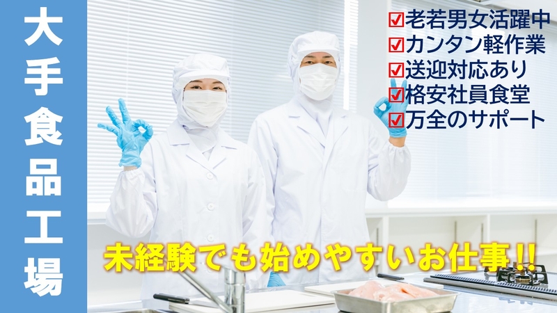 食品工場での鶏肉の梱包、出荷、品質チェック業務