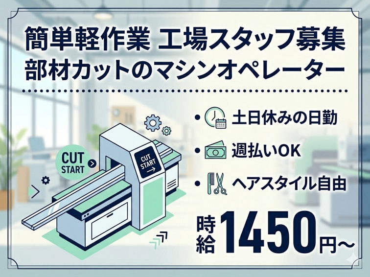 アルミサッシの切断オペレーター