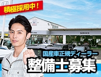 国産車正規ディーラーでの自動車整備士