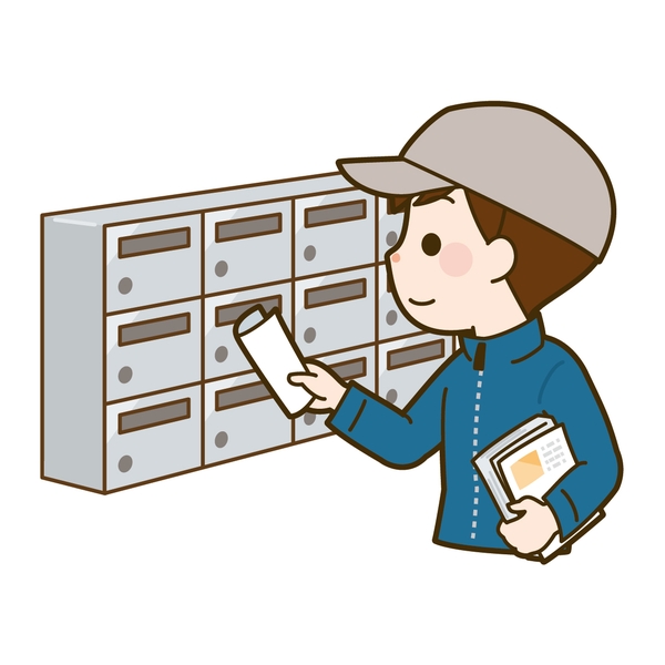 ポスティングメインの訪問スタッフ