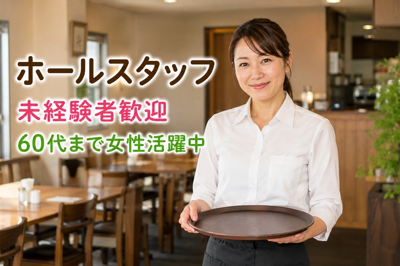 ゴルフ場レストランでのホールスタッフ
