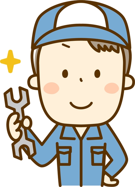 繊維機械の組立て作業