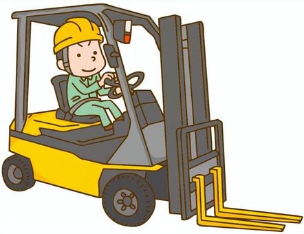 カウンターリフトで荷受け・在庫管理・出荷準備