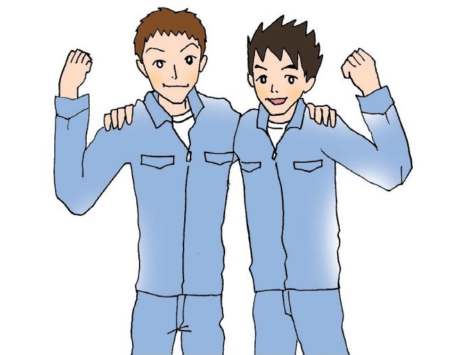 店舗にてタイヤ交換や接客